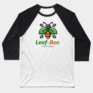 Leaf it Bee Logo Baseball T-Shirt